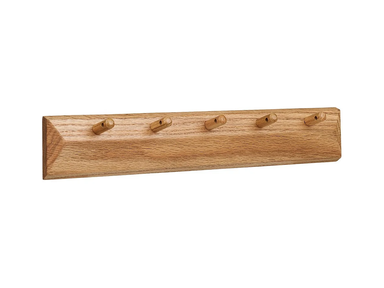 Porte-Manteau Murale Barco, Marron, 50x15x8,5 cm, Epikasa