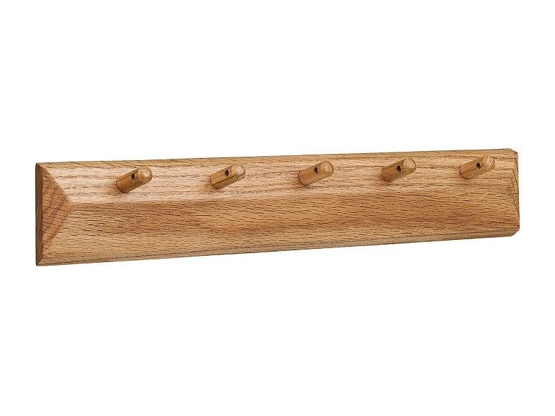 Wieszak ścienny Barco, Brązowy, 50x15x8,5 cm, Seven Design