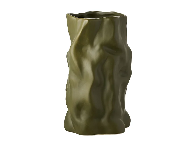 Wazon Dekoracyjny HN6, Zielony, 15x15x25,5 cm, Epikasa