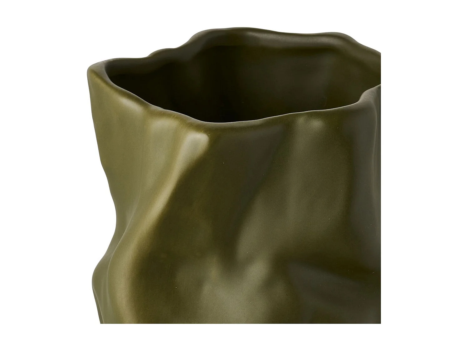 Wazon Dekoracyjny HN6, Zielony, 15x15x25,5 cm, Seven Design