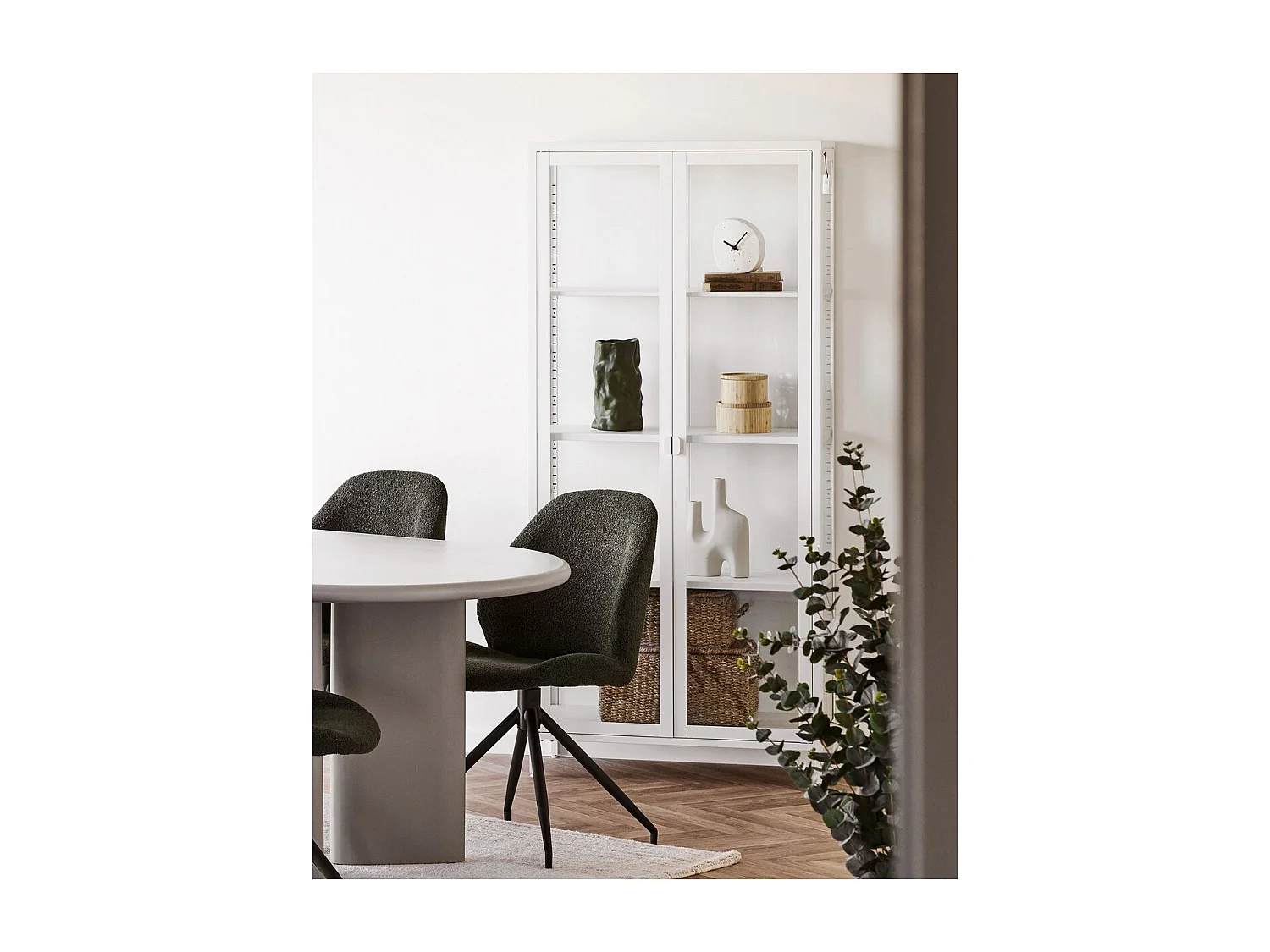 Wazon Dekoracyjny HN6, Zielony, 15x15x25,5 cm, Seven Design