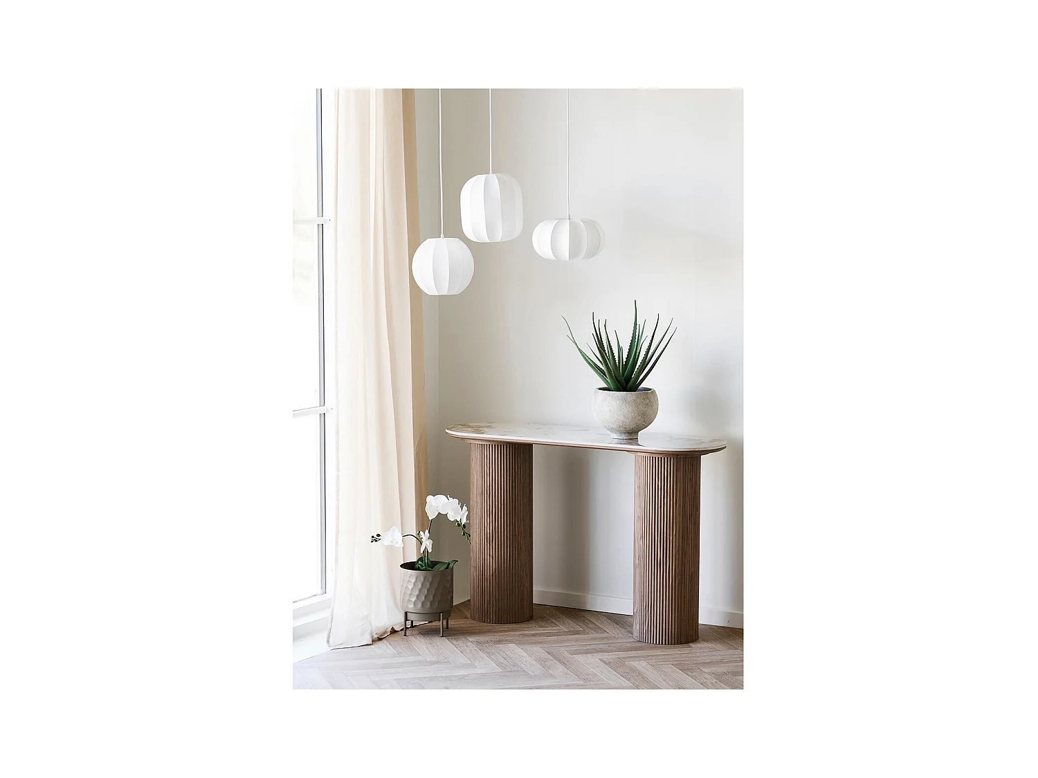 Cache Pot HN16, Marron, 21x21x26 cm, Seven Design