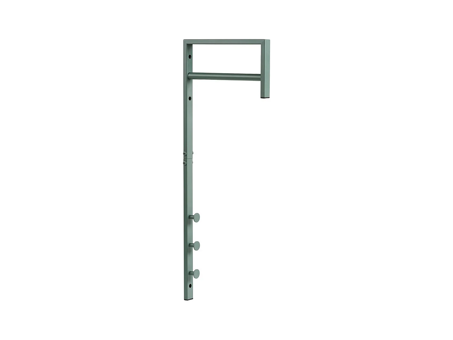 Porte-Manteau Murale Trento, Vert, 3x30x82 cm, Seven Design