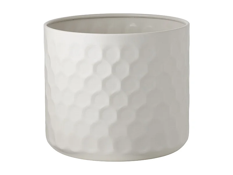 Vaso per Piante HN15, Bianco, 24,5x24,5x21 cm, Epikasa