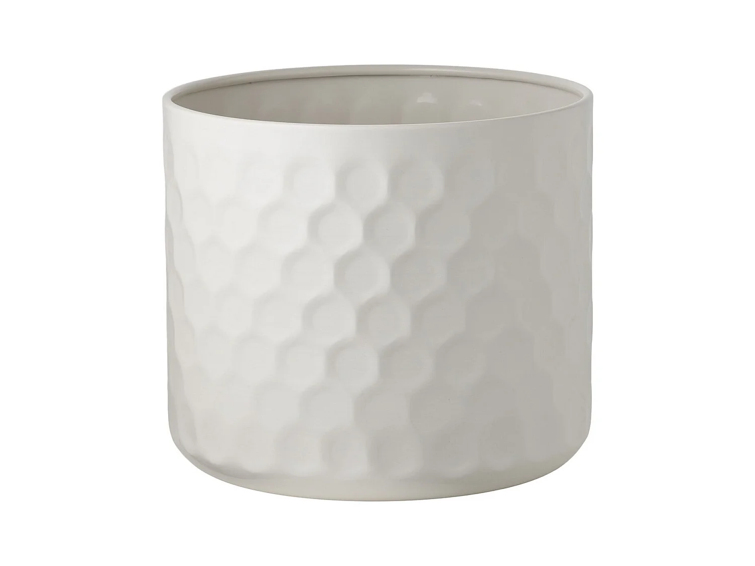 Cache Pot HN15, Blanc, 24,5x24,5x21 cm, Seven Design