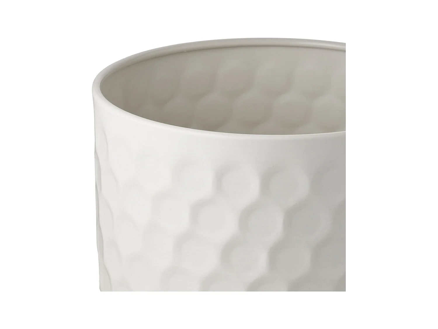 Cache Pot HN15, Blanc, 24,5x24,5x21 cm, Seven Design