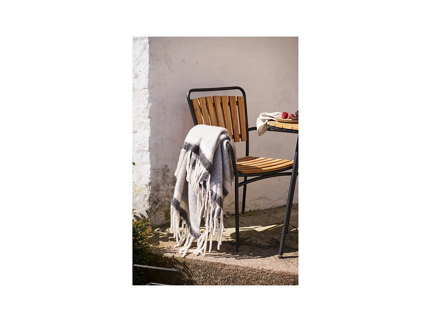 Plaid Carmel, Gris, 130x170x1 cm, Seven Design