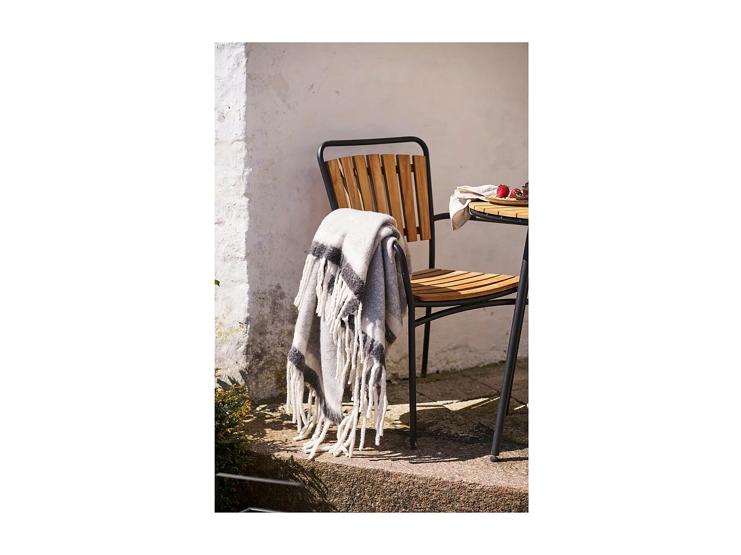 Plaid Karmel, Szary, 130x170x1 cm, Seven Design