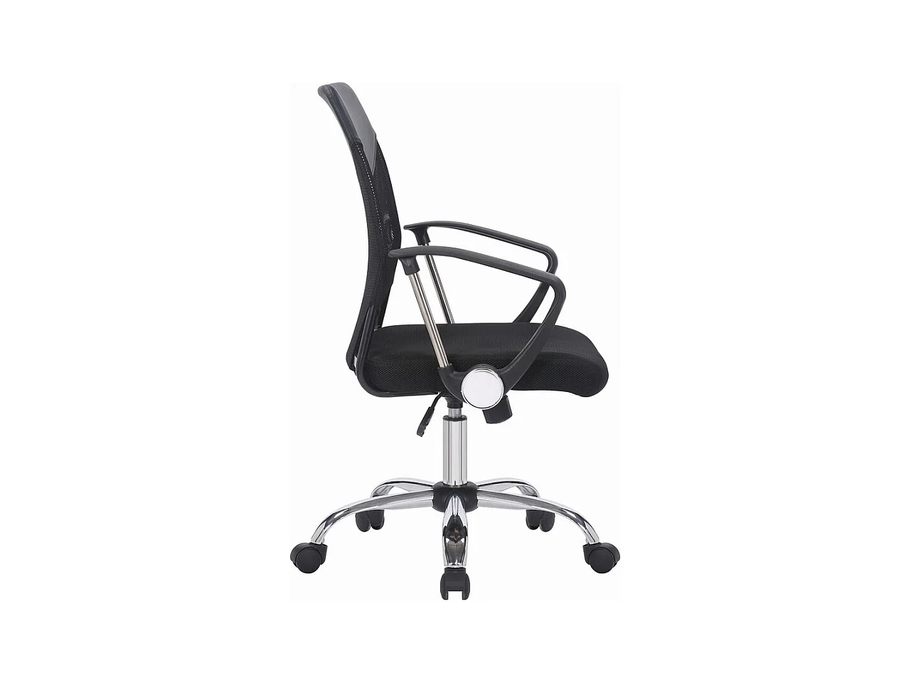 Chaise de Bureau New Port, Noir, 62x59x104,5 cm, Seven Design