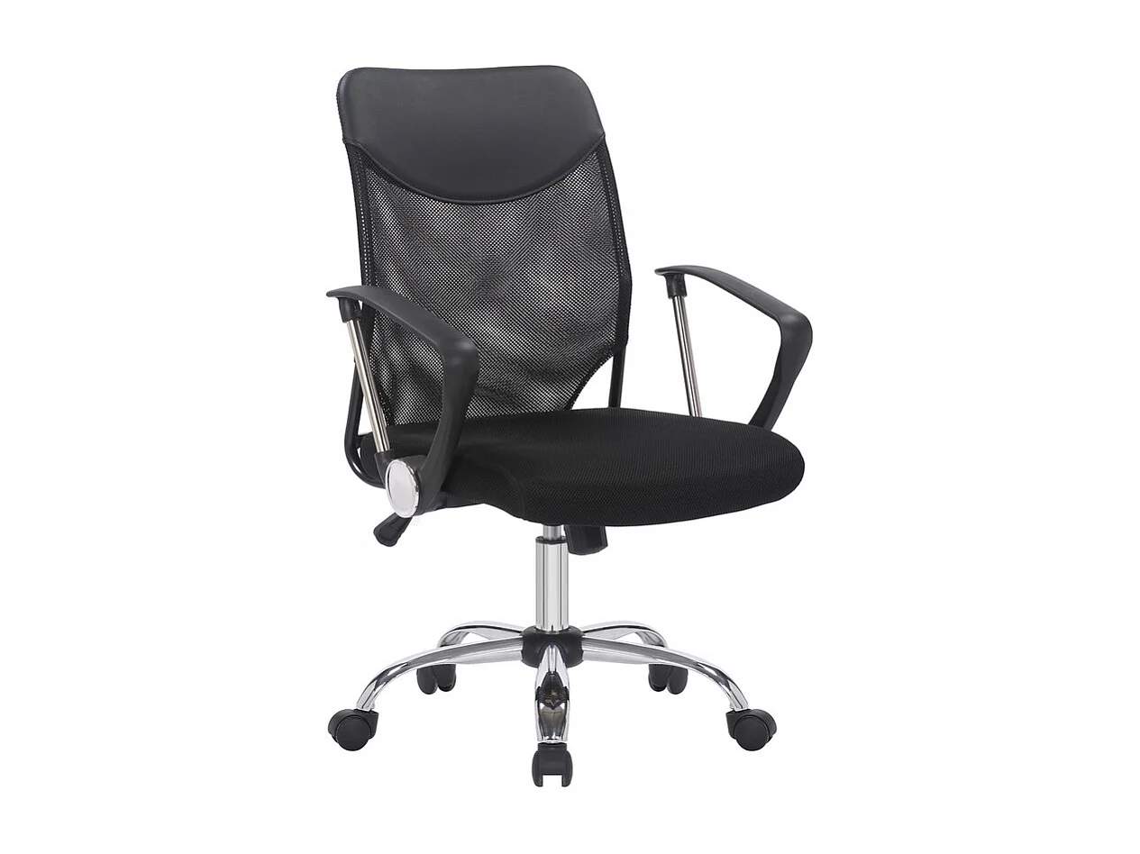 Krzesło do Biurka New Port, Czarny, 62x59x104,5 cm, Seven Design