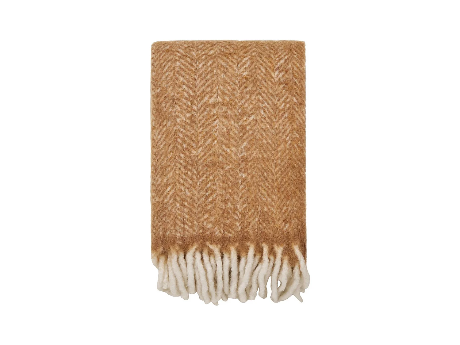 Plaid Carmel, Marron, 130x170x1 cm, Seven Design