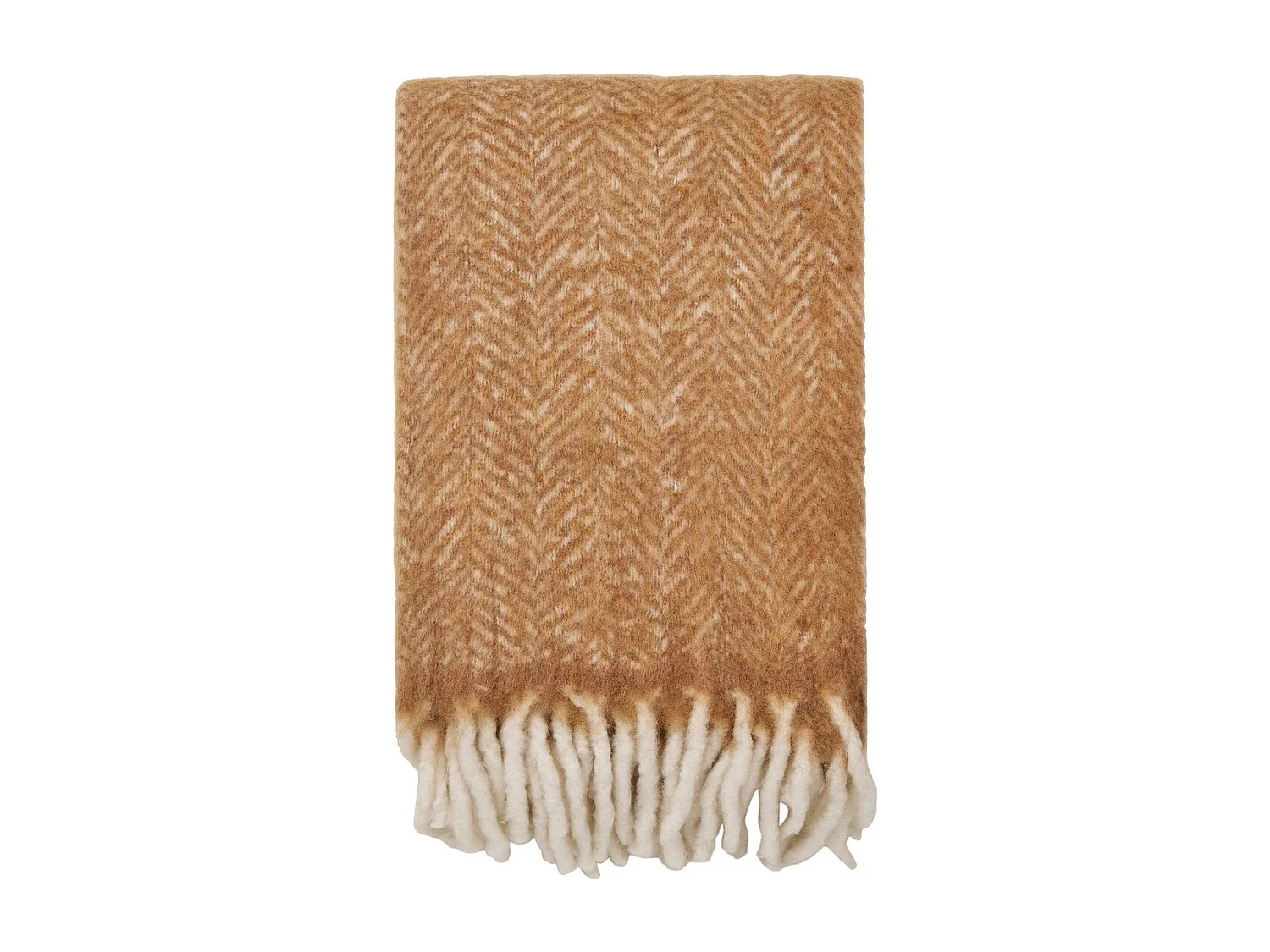 Plaid Karmel, Brązowy, 130x170x1 cm, Seven Design