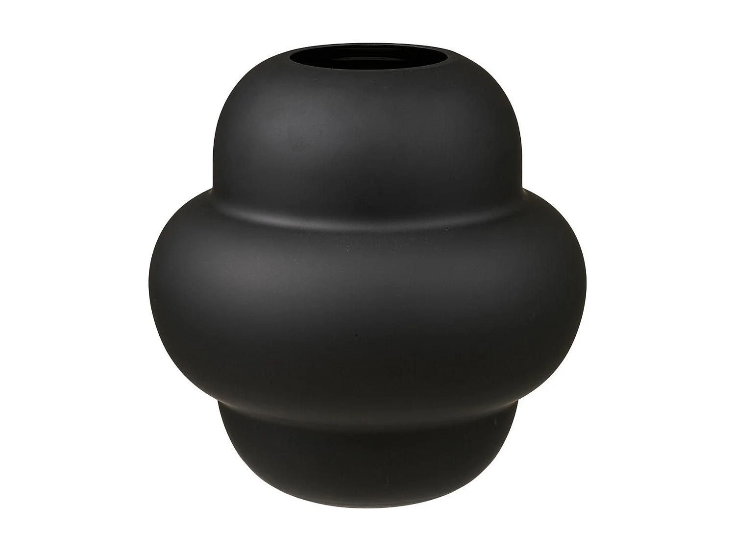 Wazon Dekoracyjny HN1, Czarny, 21x21x20 cm, Seven Design