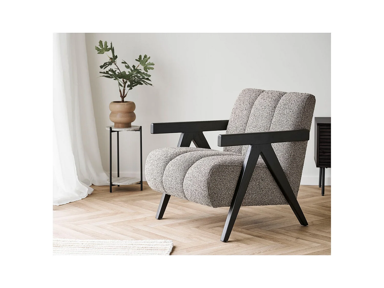 Cache Pot HN13, Marron, 19x19x17,5 cm, Seven Design