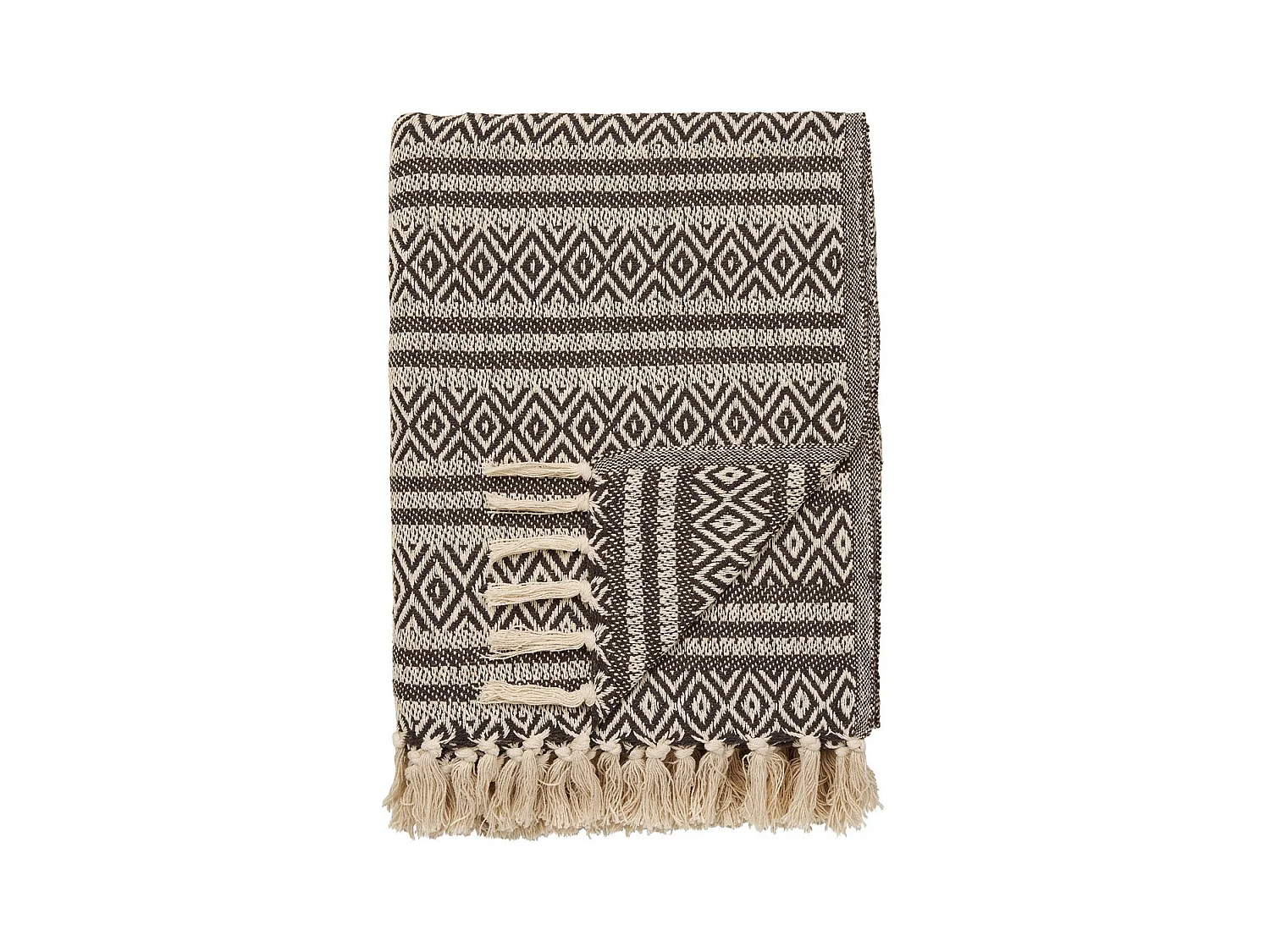 Plaid Adana, Marron, 130x180x1 cm, Seven Design