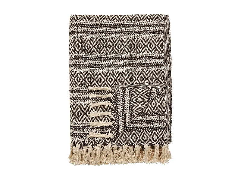 Plaid Adana, Brązowy, 130x180x1 cm, Seven Design