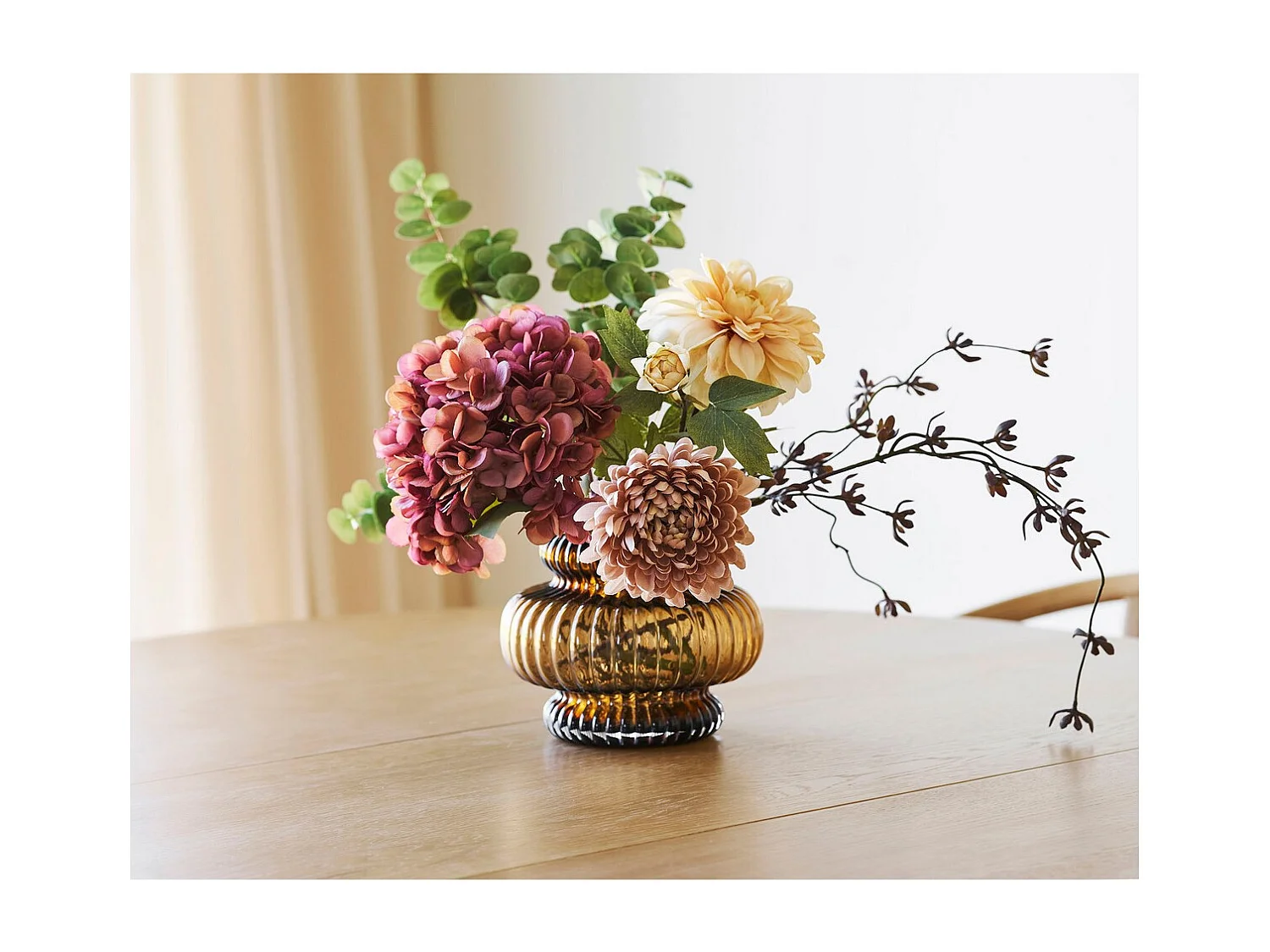 Wazon Dekoracyjny HN3, Brązowy, 20x20x16 cm, Seven Design