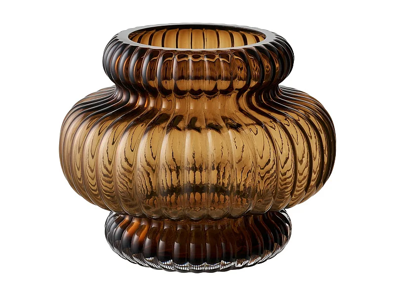 Wazon Dekoracyjny HN3, Brązowy, 20x20x16 cm, Seven Design