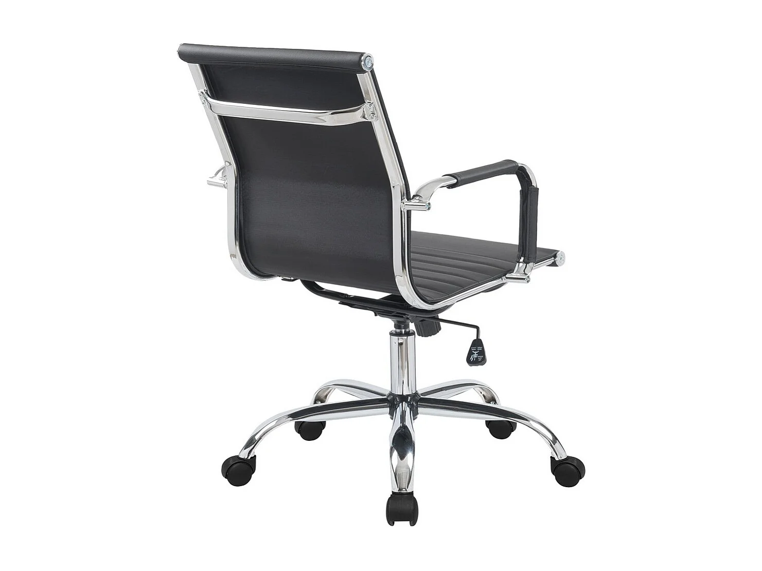 Kantoorstoel Helsinky V - Zwart - 56,5x62,5x96,5 cm - Seven Design