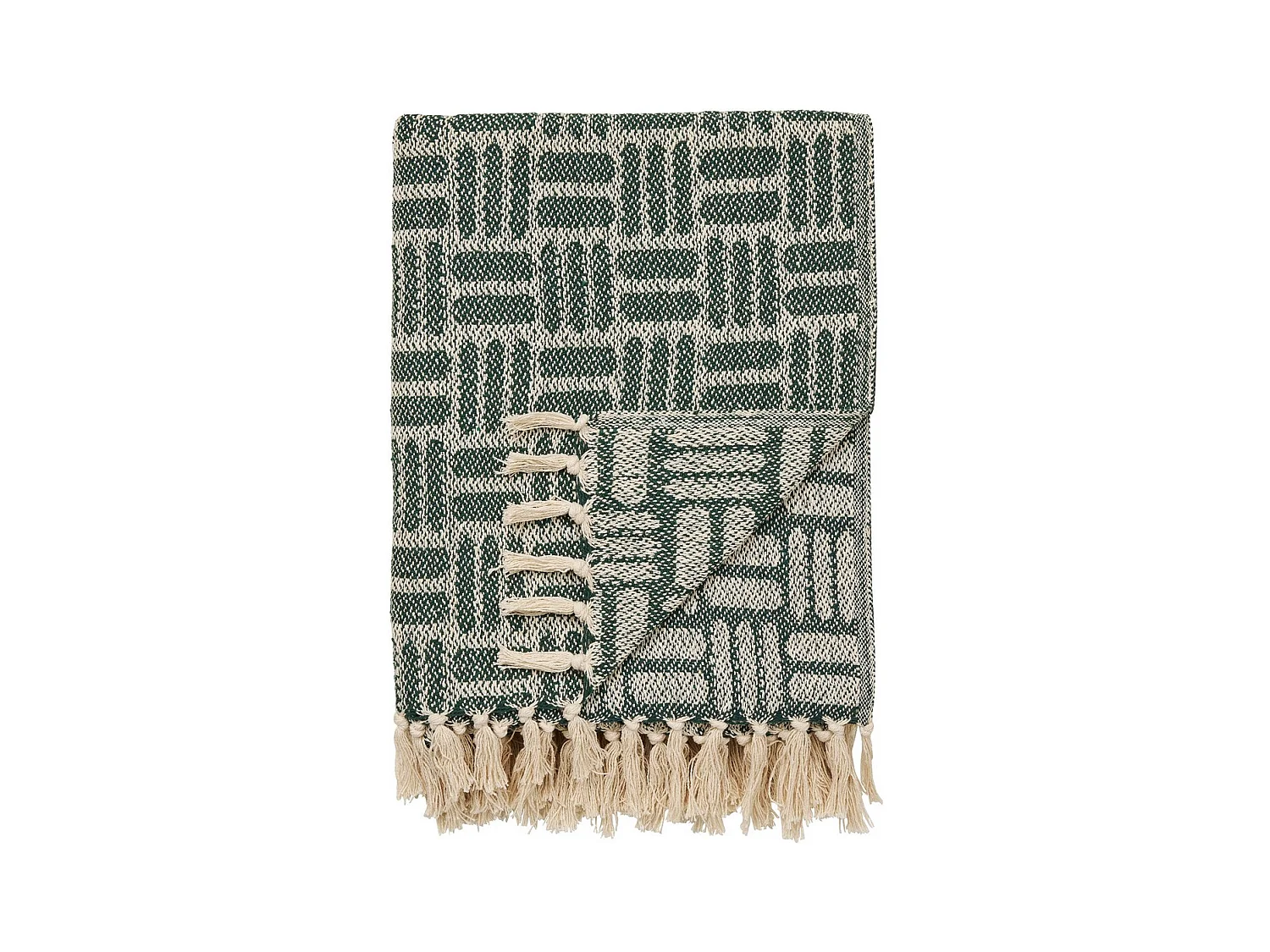 Plaid Adana, Vert, 130x180x1 cm, Seven Design