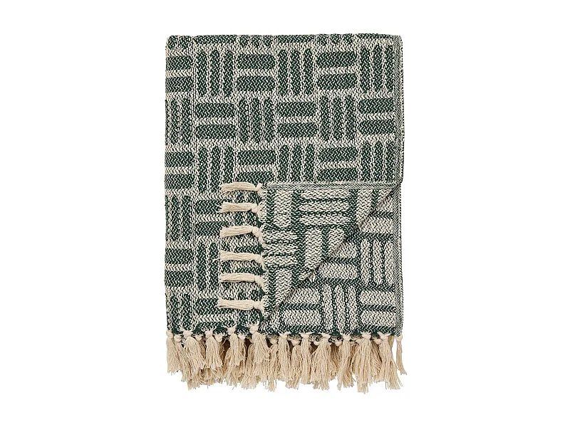 Plaid Adana, Zielony, 130x180x1 cm, Seven Design