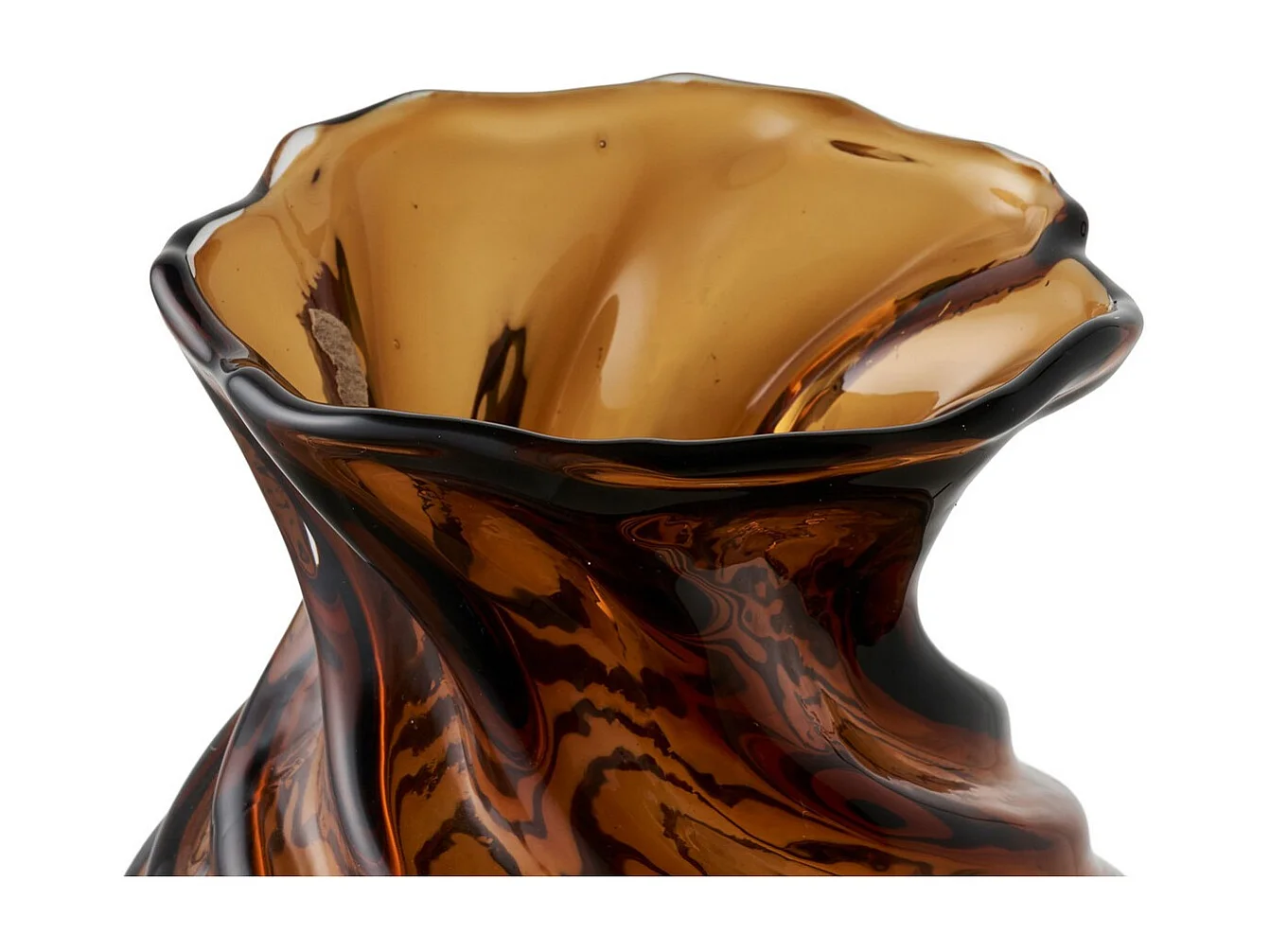 Wazon Dekoracyjny HN2, Brązowy, 16x16x18,5 cm, Seven Design