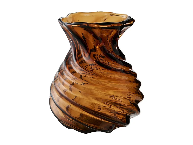 Wazon Dekoracyjny HN2, Brązowy, 16x16x18,5 cm, Seven Design