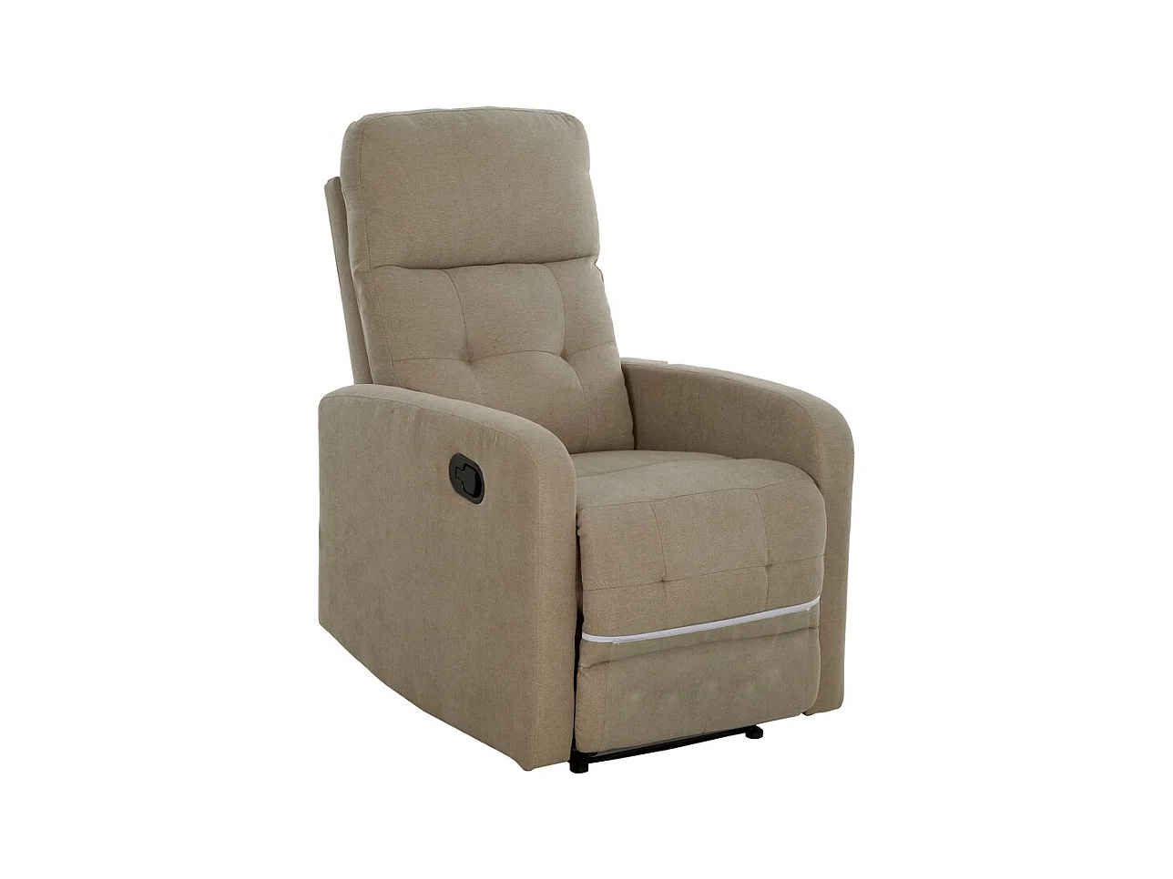 Fauteuil Inclinable Gaia, Gris Tourterelle, 65x90x102 cm, Epikasa