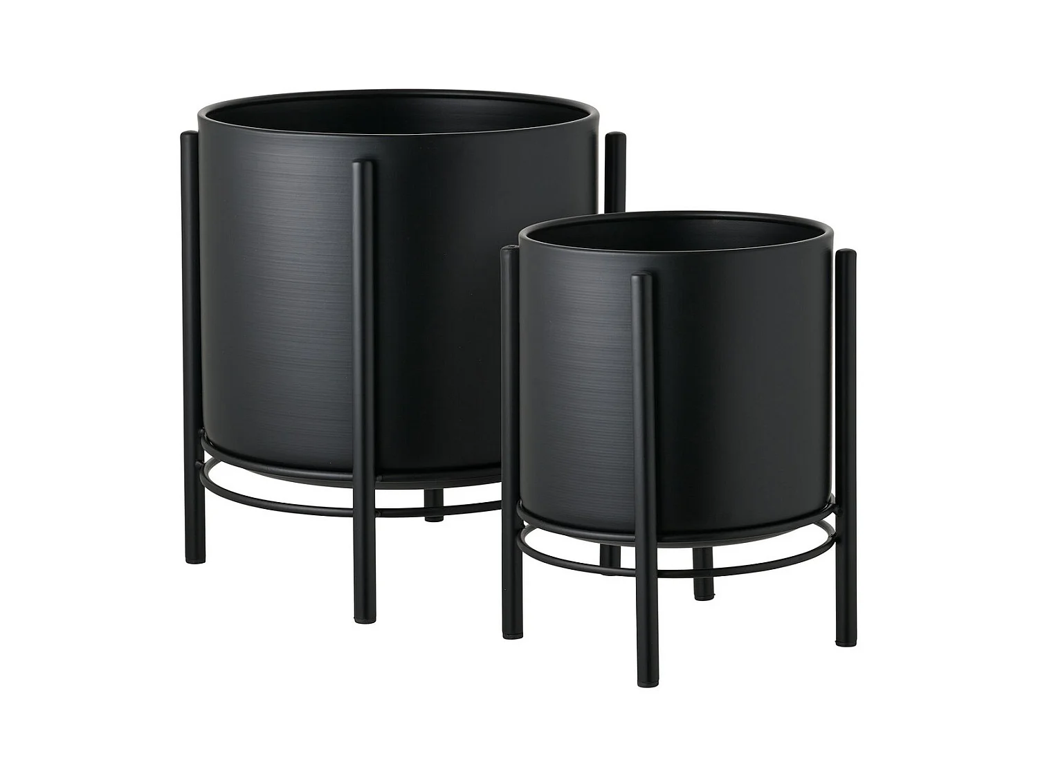 Cache Pot HN19, Noir, 25x25x29 cm, Seven Design