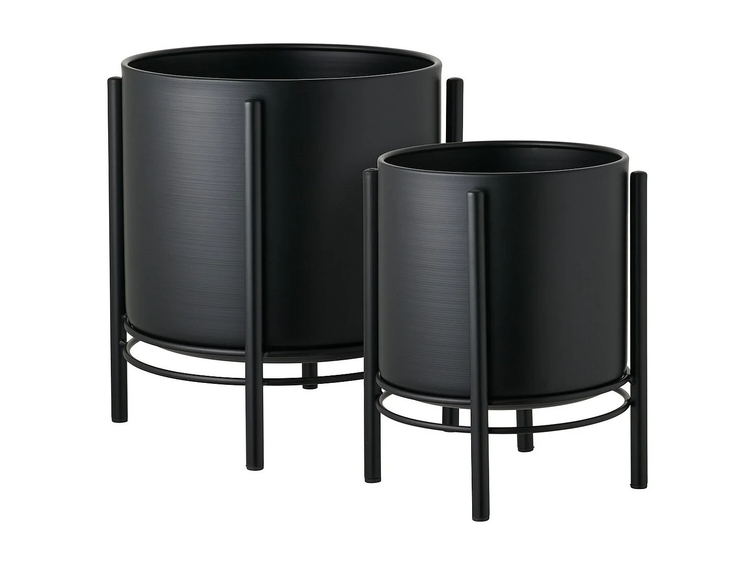 Doniczka na Rośliny HN19, Czarny, 25x25x29 cm, Seven Design