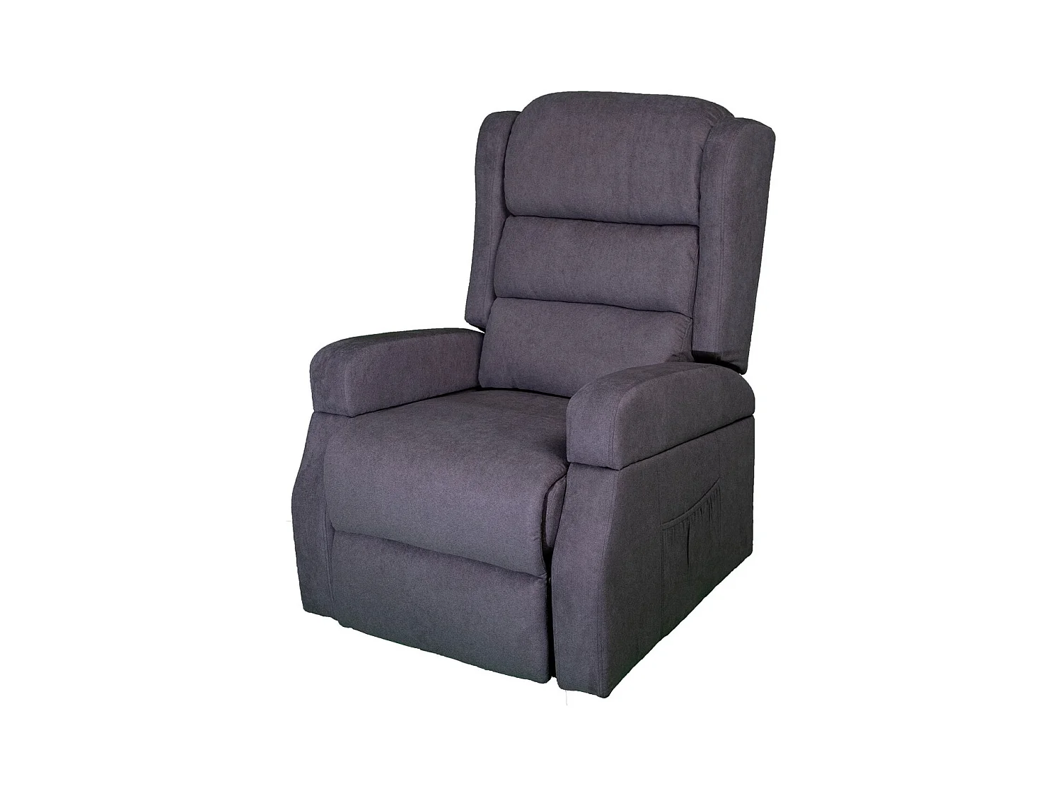 Recliner Stoel Lola - Grijs - 75x92x104 cm - Seven Design