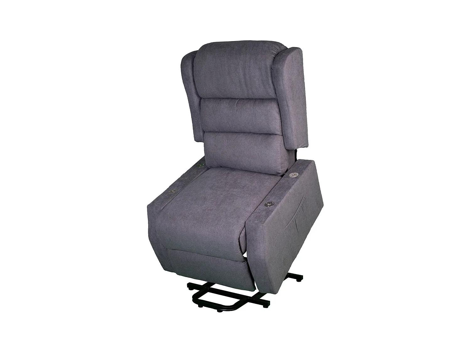 Recliner Stoel Lola - Grijs - 75x92x104 cm - Seven Design
