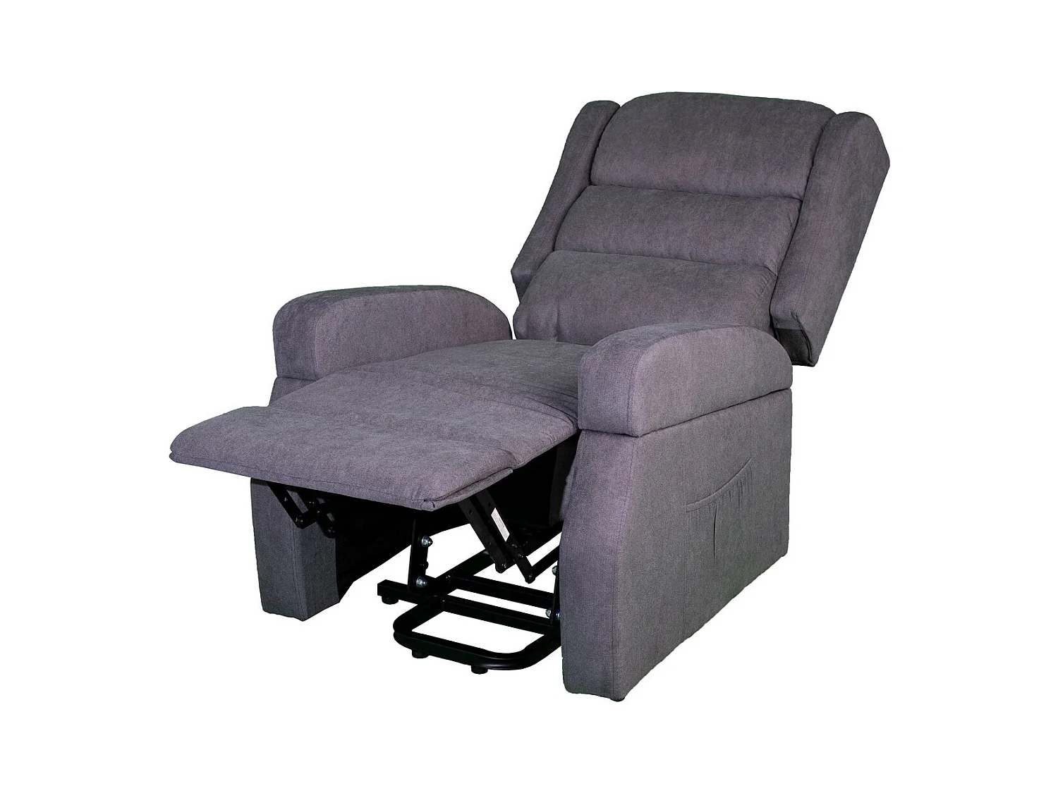Recliner Stoel Lola - Grijs - 75x92x104 cm - Seven Design