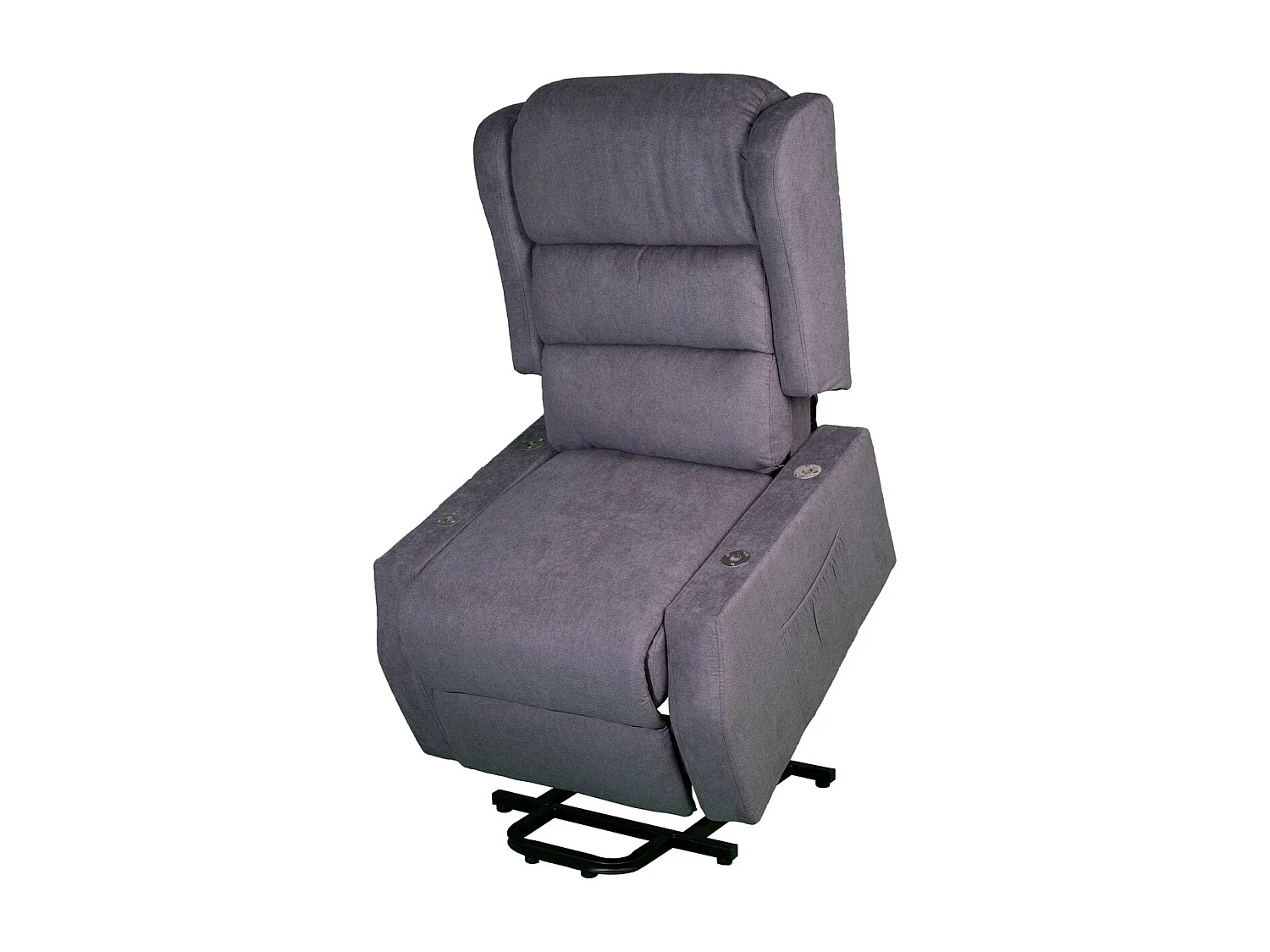 Fotel Zozkładany Lola, Szary, 75x92x104 cm, Seven Design