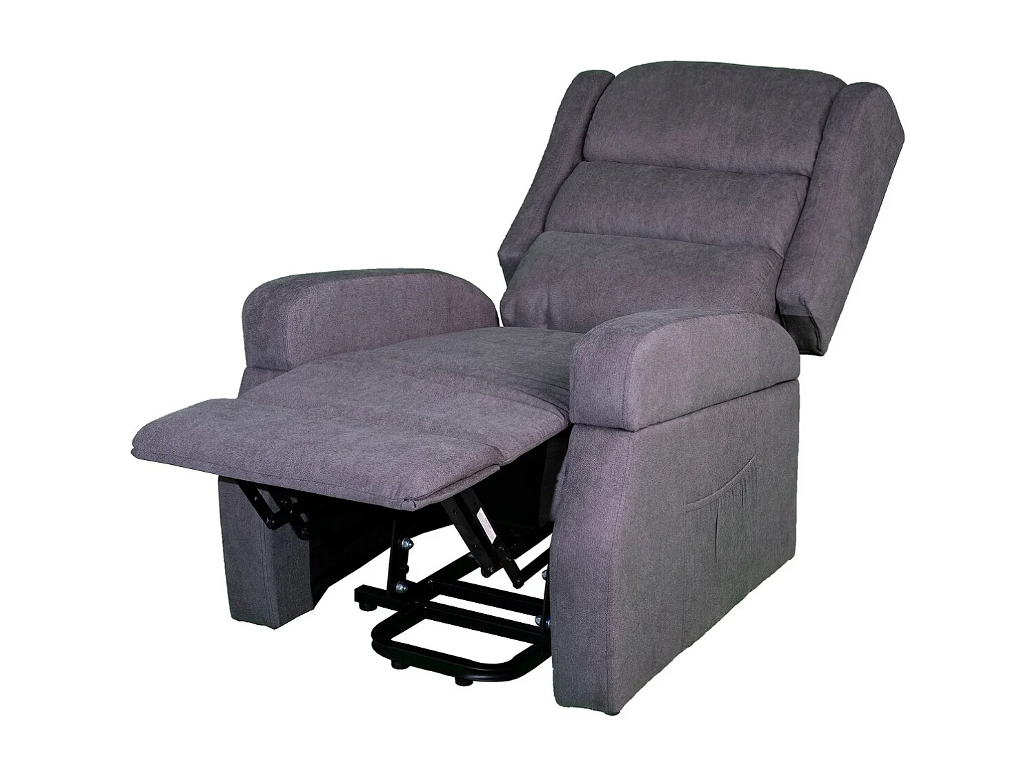 Fotel Zozkładany Lola, Szary, 75x92x104 cm, Seven Design