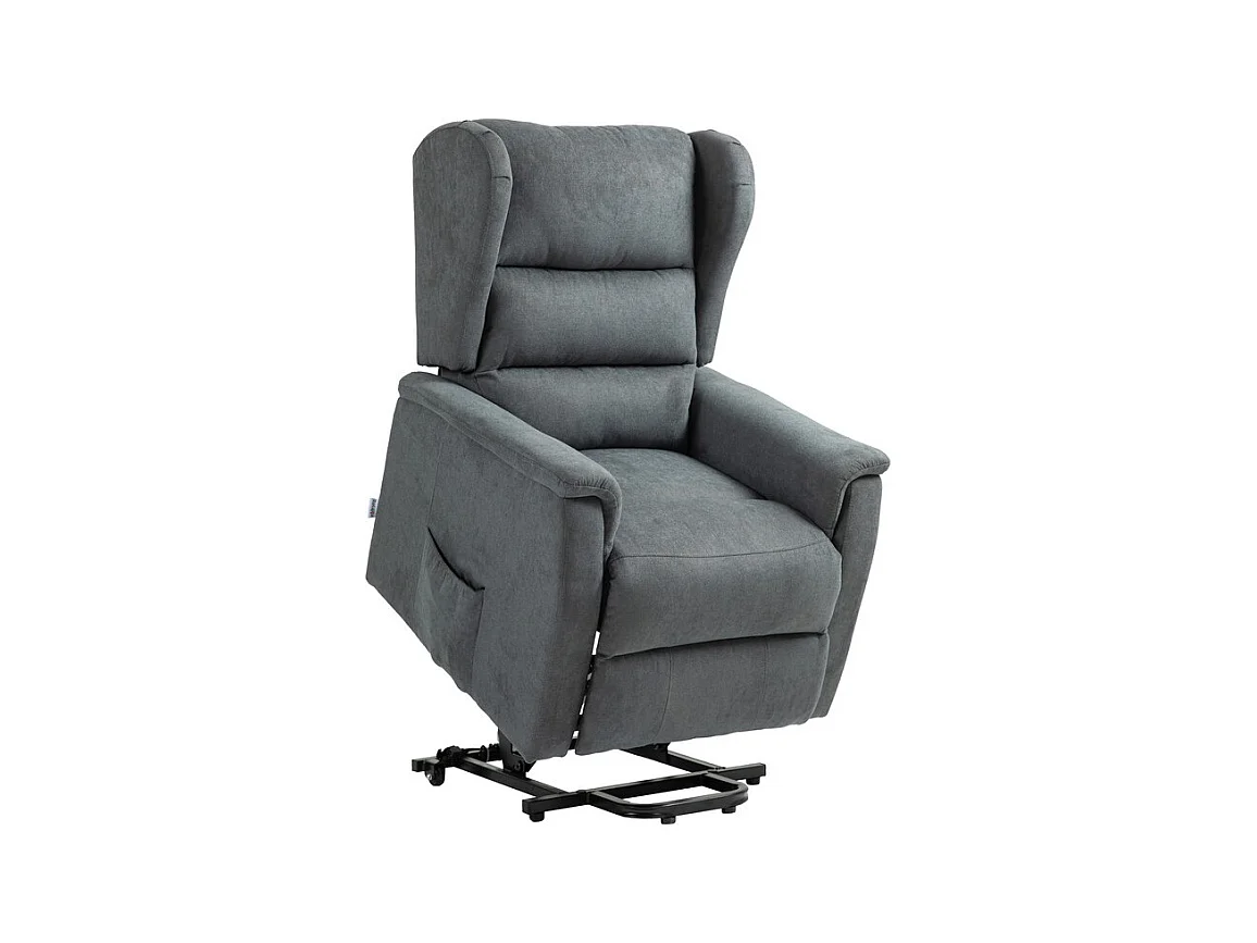 Recliner Stoel Alice - Grijs - 72x92x104 cm - Seven Design