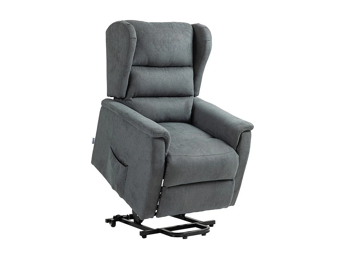 Fotel Zozkładany Alice, Szary, 72x92x104 cm, Seven Design