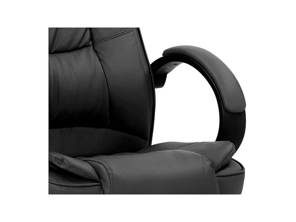 Chaise de Bureau Saigon, Noir, 63,5x76,5x124 cm, Seven Design