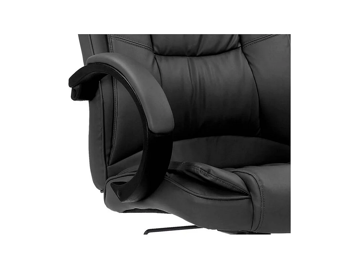 Chaise de Bureau Saigon, Noir, 63,5x76,5x124 cm, Seven Design