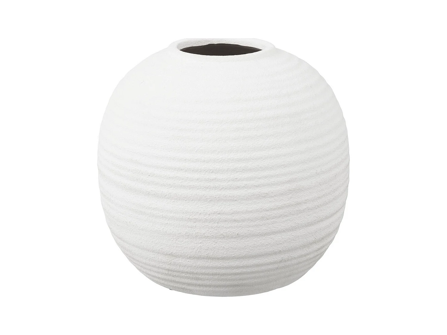 Vase Décoratif HN11, Blanc, 30x30x28,5 cm, Epikasa