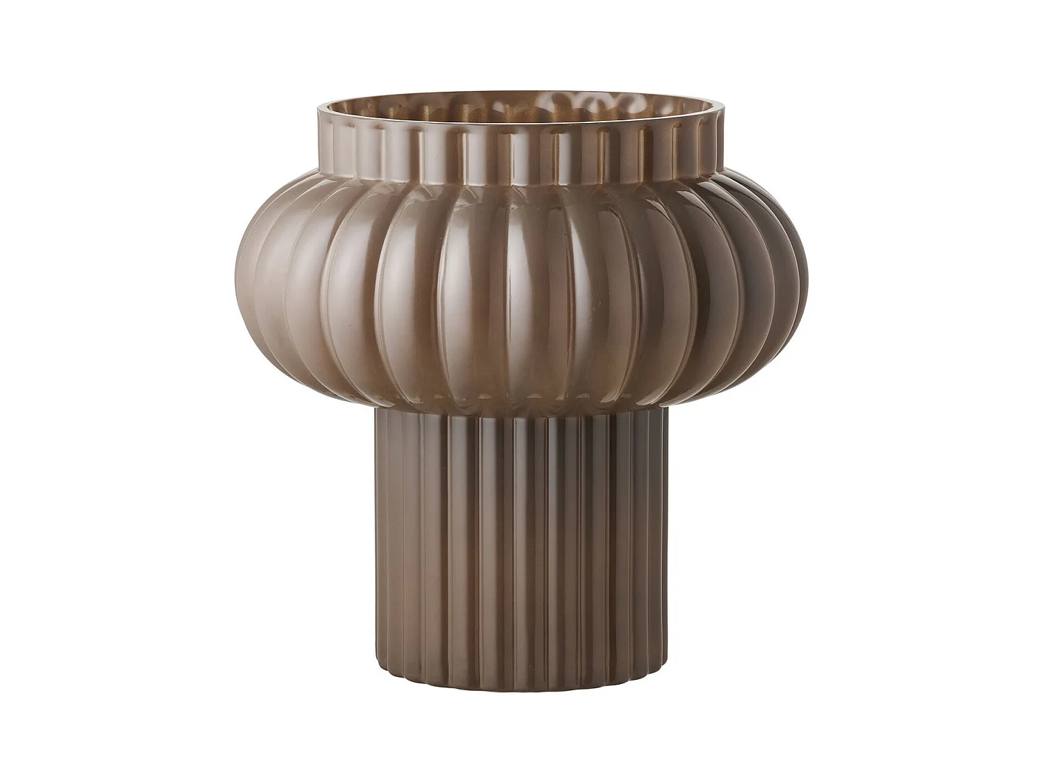 Vase Décoratif HN4, Marron, 27x27x27 cm, Epikasa