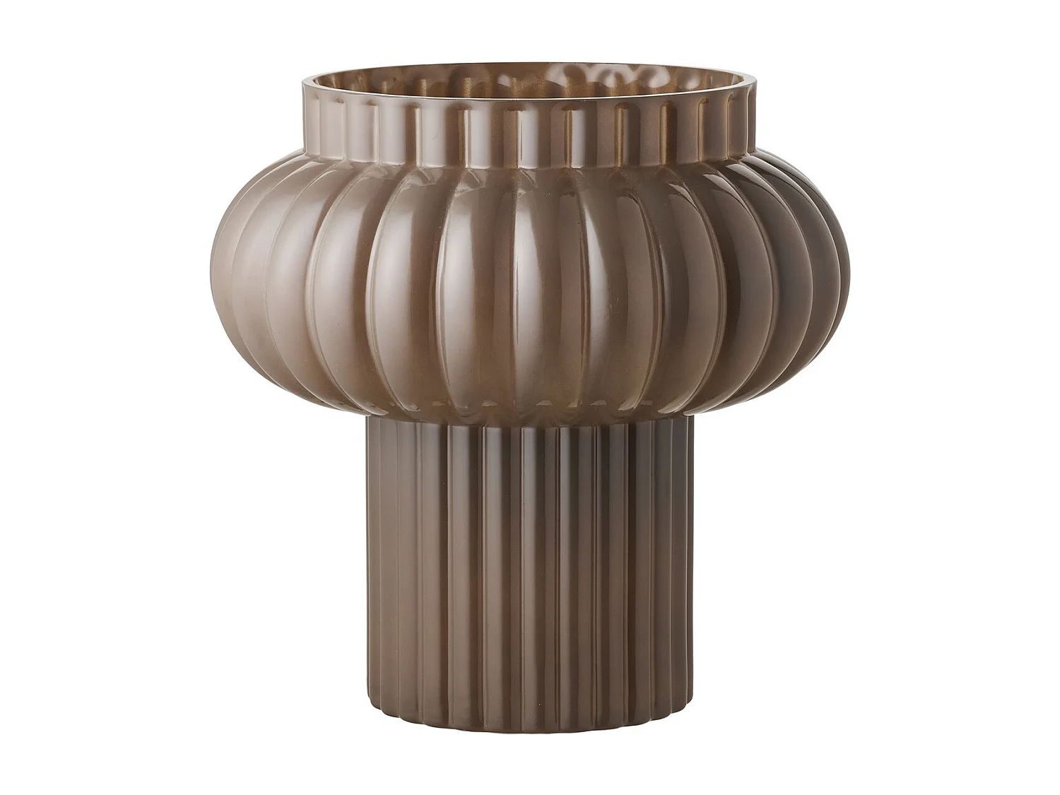 Wazon Dekoracyjny HN4, Brązowy, 27x27x27 cm, Seven Design