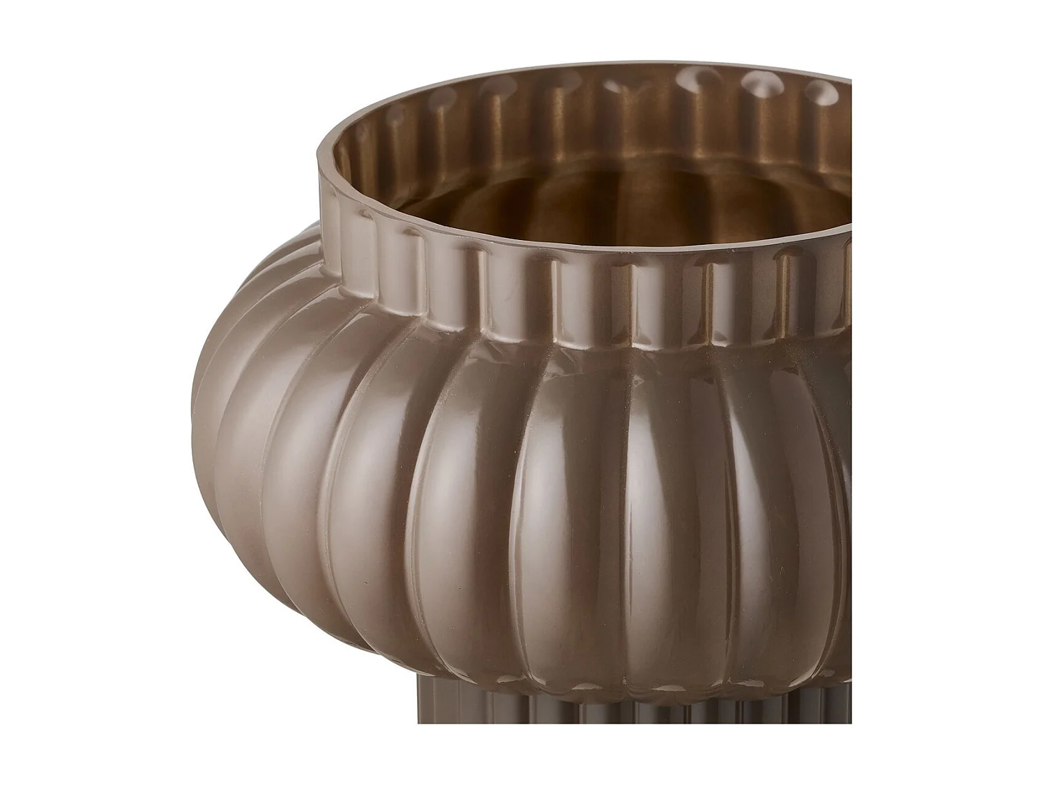 Wazon Dekoracyjny HN4, Brązowy, 27x27x27 cm, Seven Design