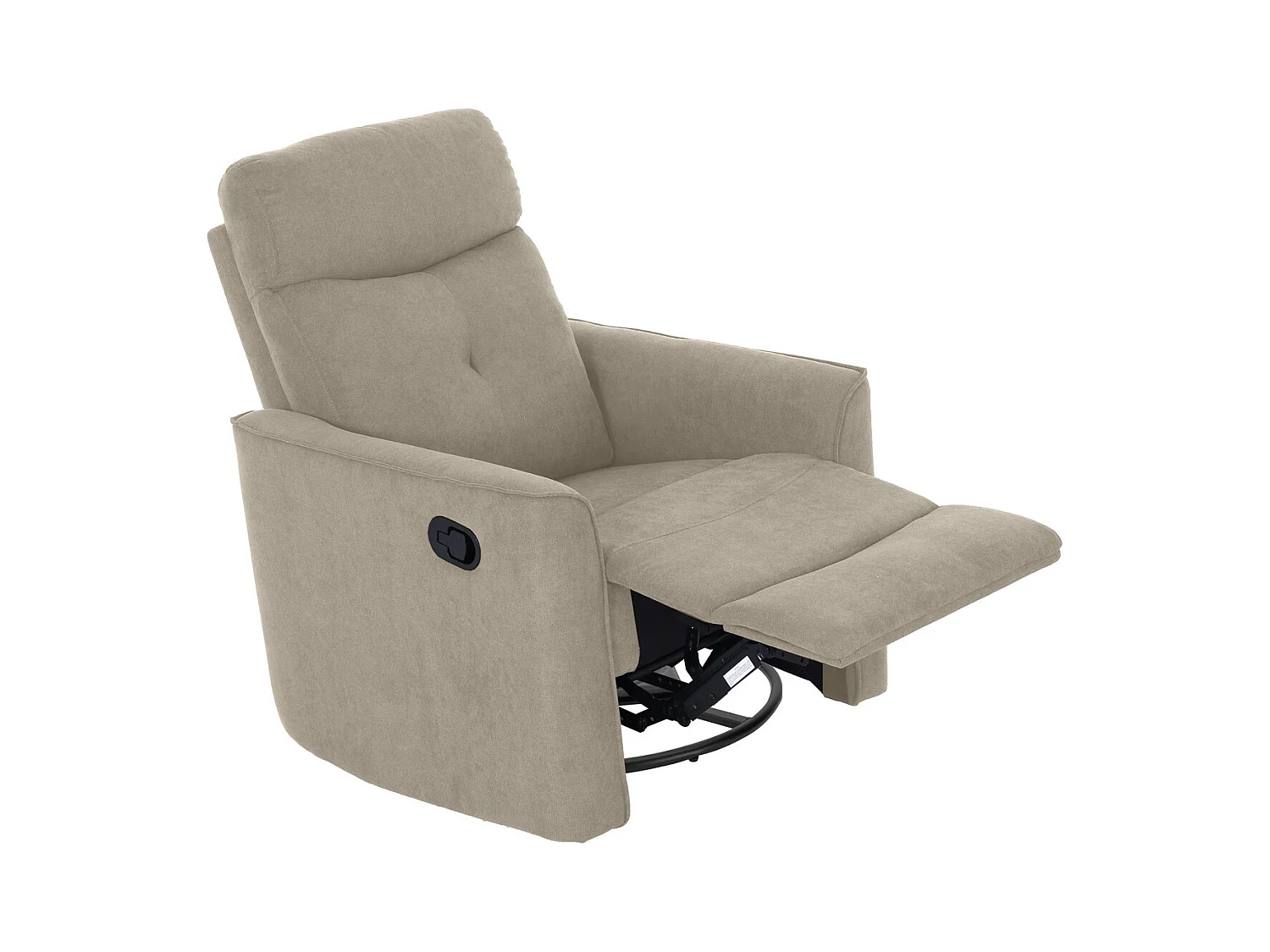 Recliner Stoel Enea - Duifgrijs - 79x92x102 cm - Seven Design