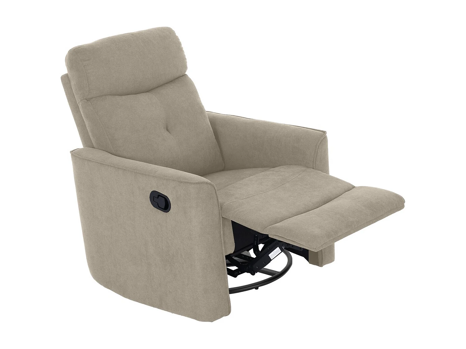 Fotel Zozkładany Enea 2, Gołębia Szarość, 79x92x102 cm, Seven Design