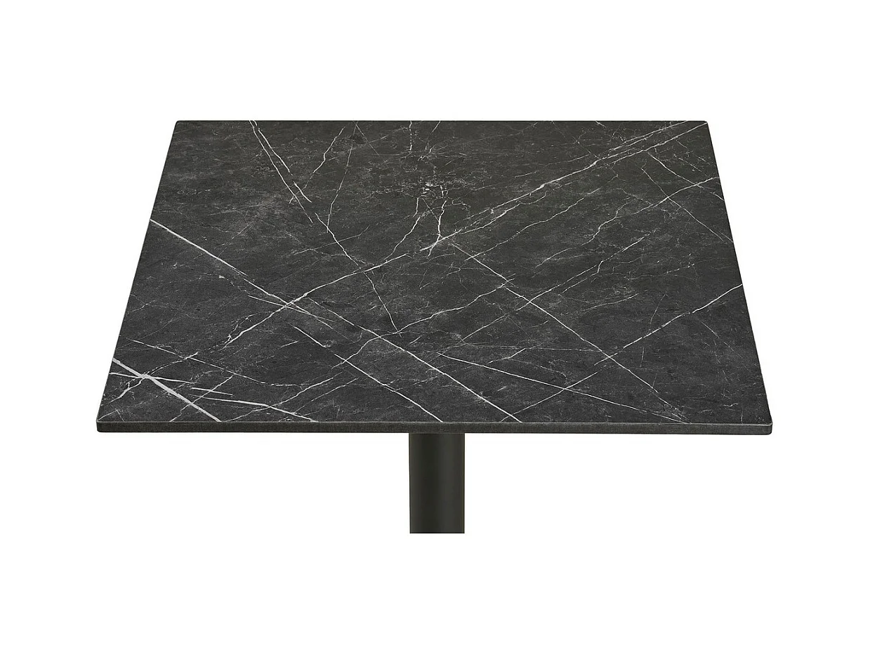 Table à Manger Bistro, Noir, 60x60x73 cm, Seven Design
