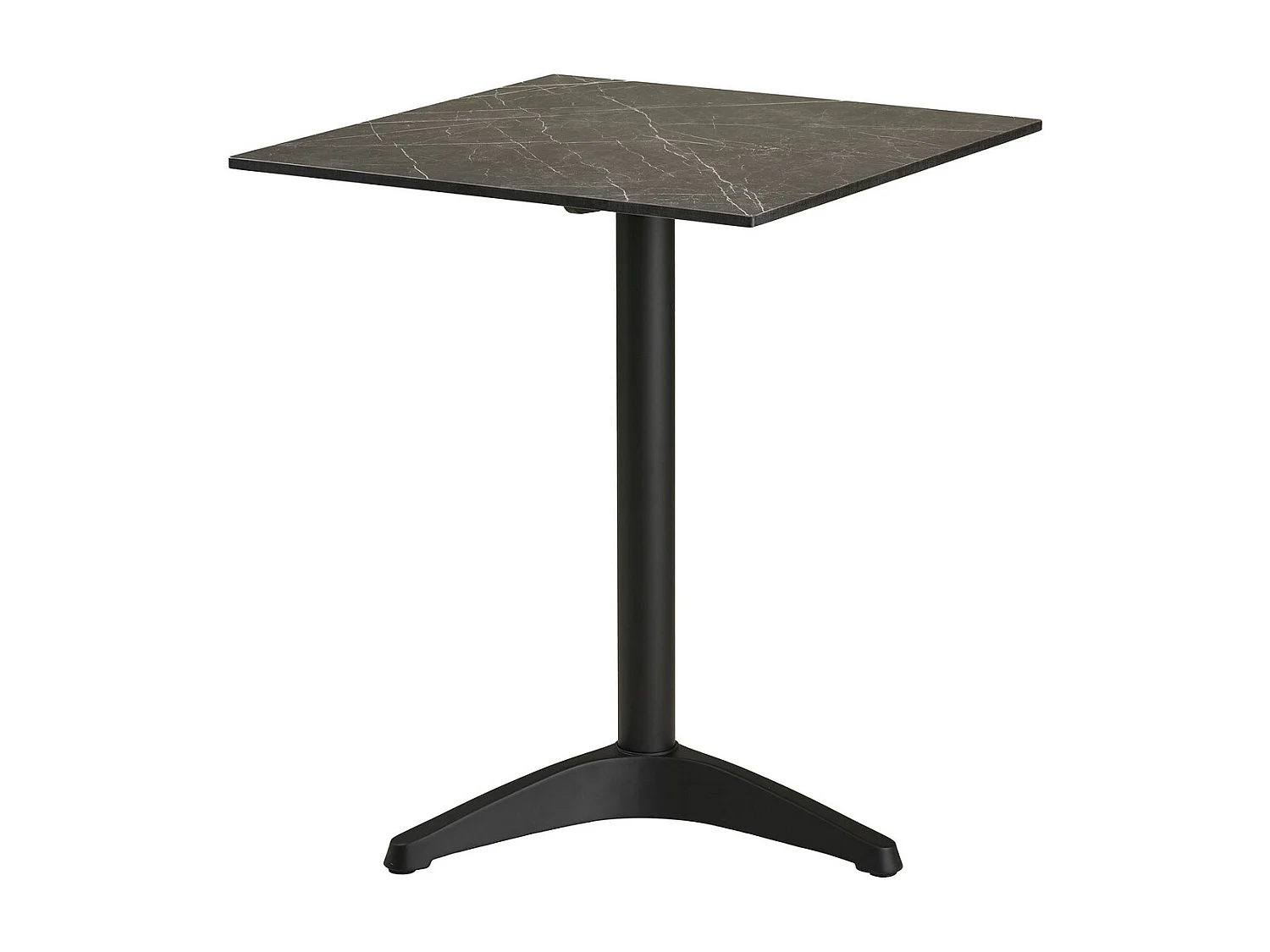 Stolik Bistro 1, Czarny, 60x60x73 cm, Seven Design