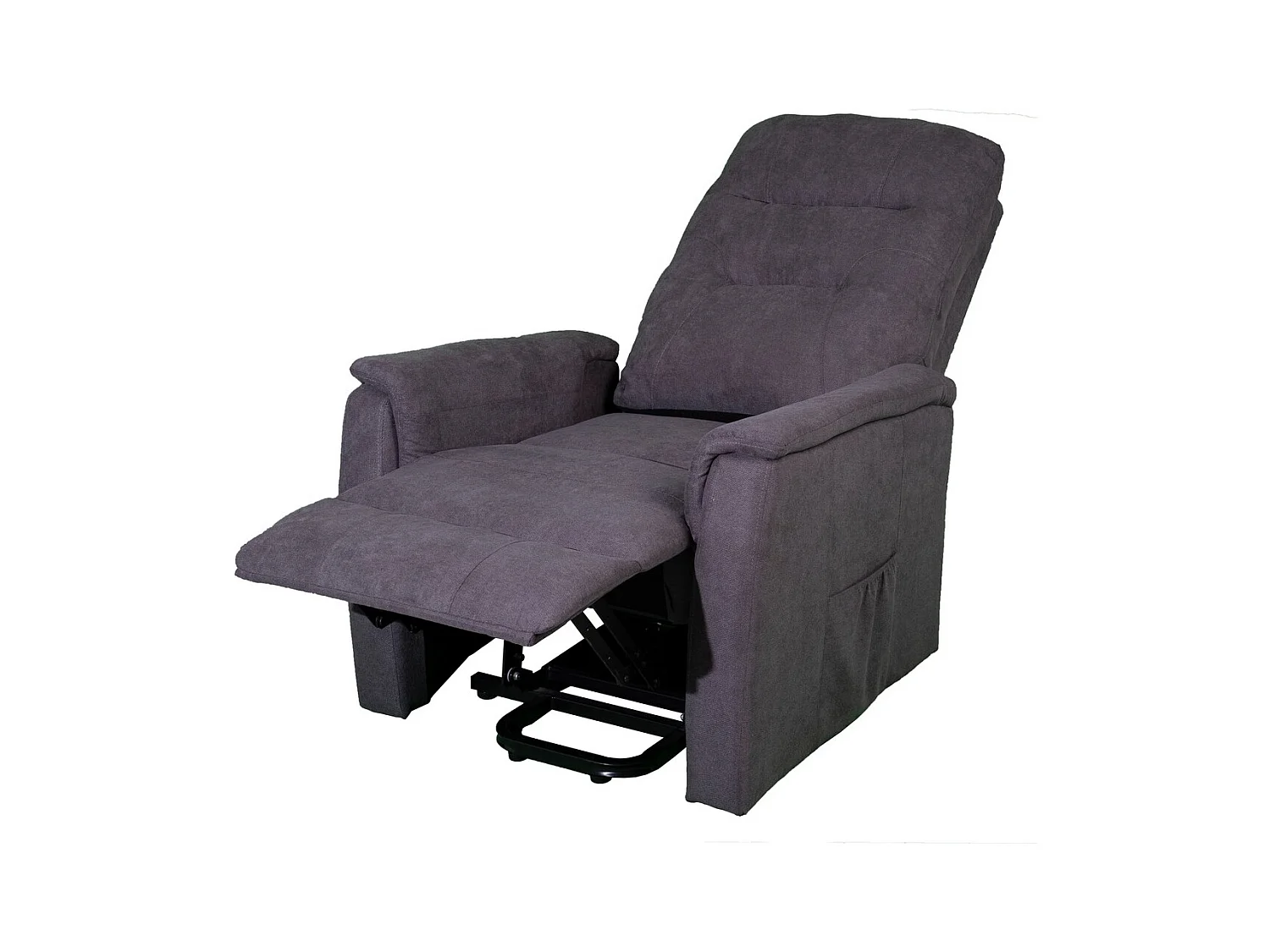 Recliner Stoel Ilaria - Grijs - 72x92x105 cm - Seven Design