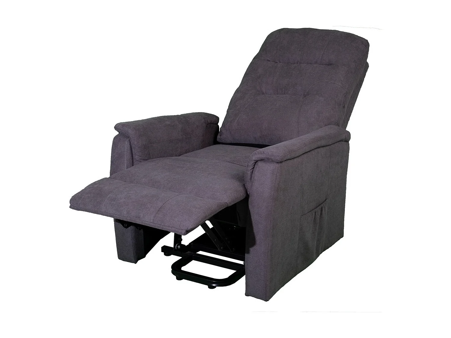 Fotel Zozkładany Ilaria, Szary, 72x92x105 cm, Seven Design