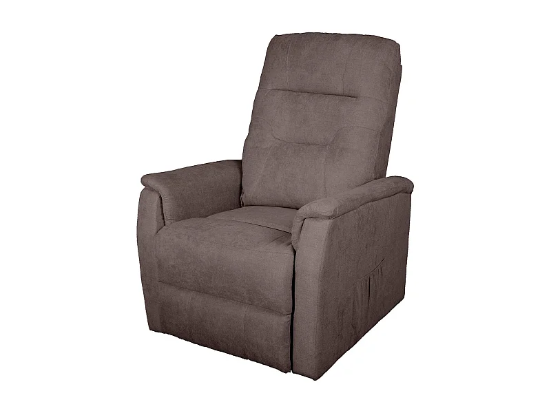 Poltrona Reclinabile Ilaria, Marrone, 72x92x105 cm, Epikasa